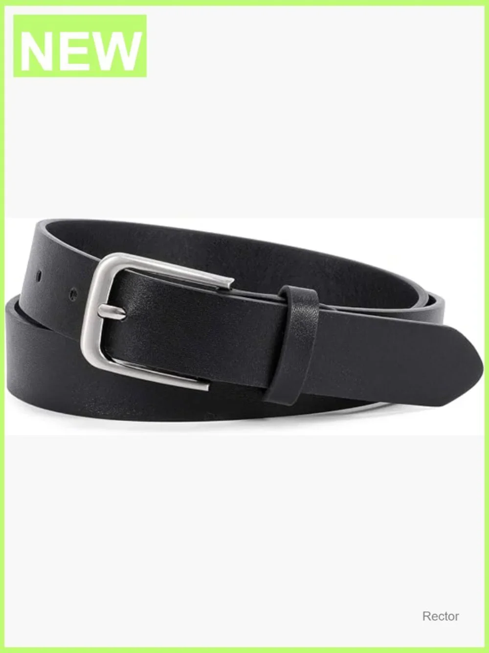 Faux Leather Belt for Women - Fashion Waist Dress Belt with Buckle